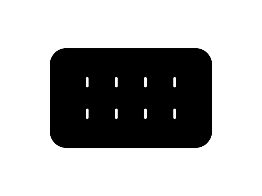 Beakn 8 Switch Full Glass Magnetic Touch panel with two 25A HD channels